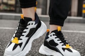 Men Sneakers Running Shoes Lace-up Sport Shoes